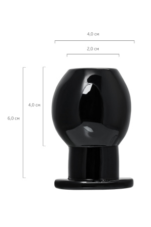 Анальная втулка TOYFA Basic S, TPE, чёрная, 6 см